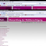 Überprüfung der Wahlberechtigung
